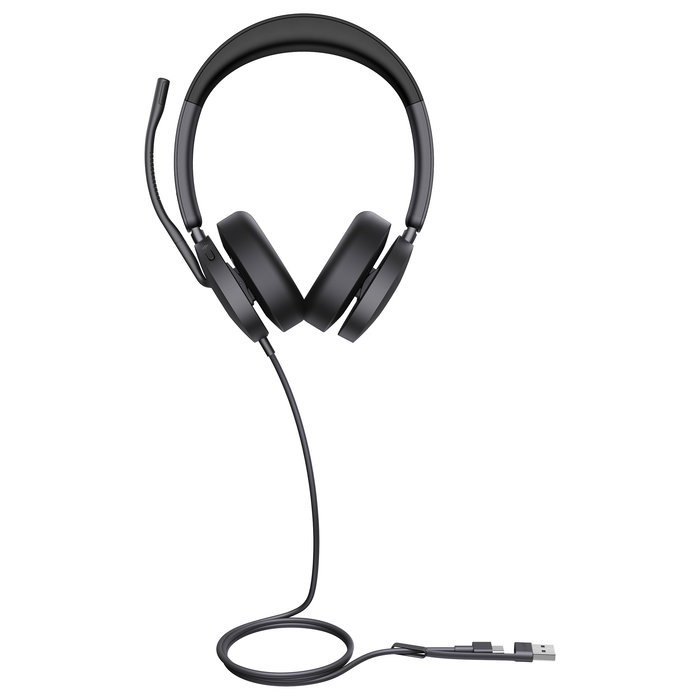 Yealink UH48 Dual UC Auriculares Diadema con Micrófono Boom, Alámbrico, USB-C/A, 20-20000 Hz, Supraaural, Reducción Activa de Ruido, Negro