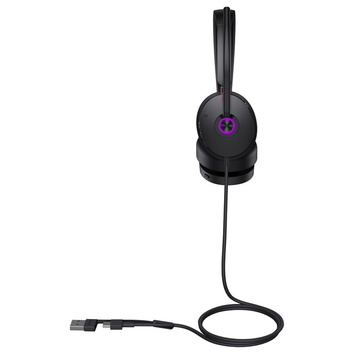 Yealink UH48 Dual UC Auriculares Diadema con Micrófono Boom, Alámbrico, USB-C/A, 20-20000 Hz, Supraaural, Reducción Activa de Ruido, Negro
