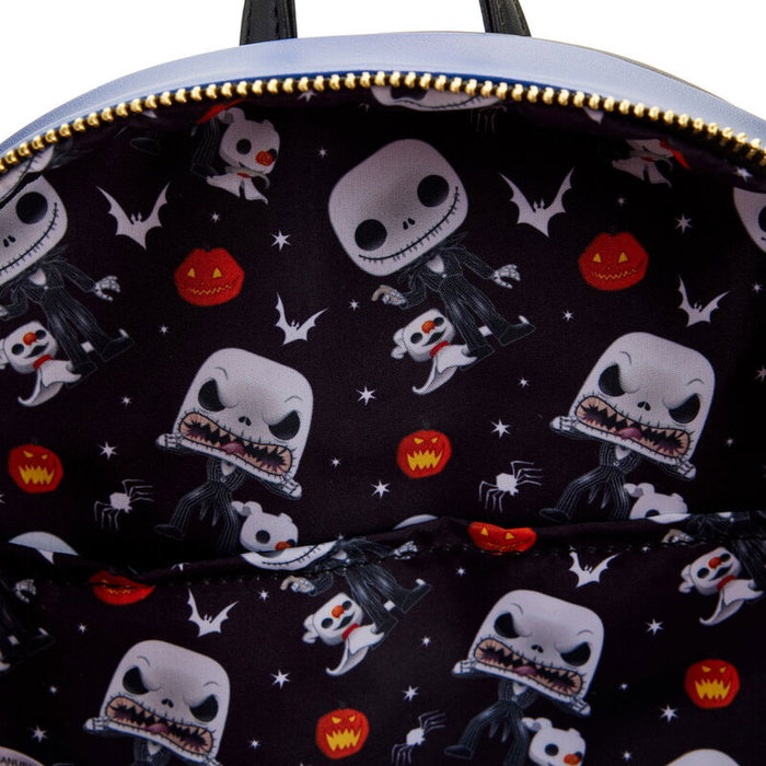 Loungefly Mochila Jack Skellington Pesadilla Antes de Navidad Disney 22,5x30x11,25cm