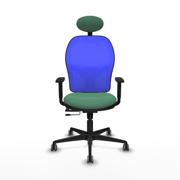 PIQUERAS Y CRESPO Silla de oficina Jorquera Verde esmeralda y Azul