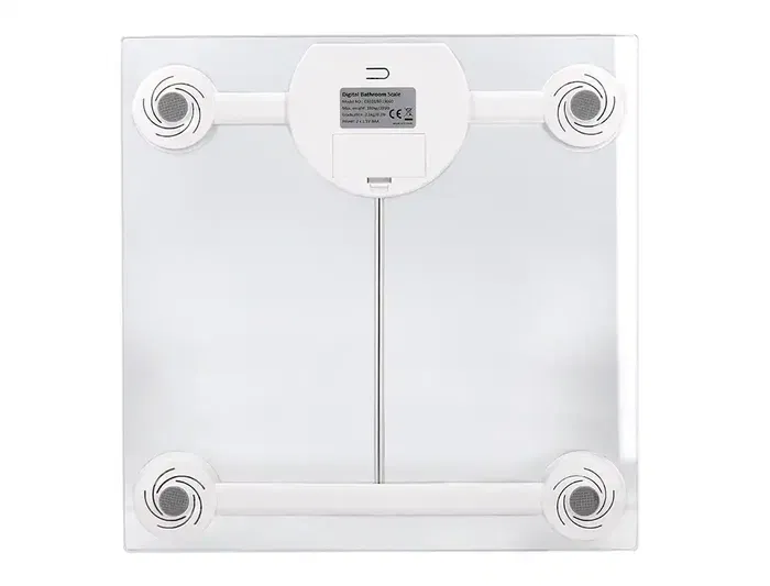 Q-connect Báscula de Baño Digital KF19060, Precisión 100g, Capacidad 180kg, Pantalla LCD, 300x300x22mm