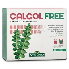 NATURANDO Calcolfree 30Sbrs. Citratos y Helecho Rustyback para Vías Urinarias, Vegano, Sabor Limón