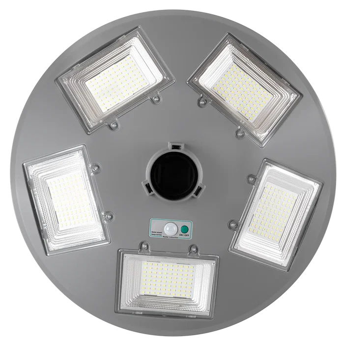 Luminaria Solar LED 150W 15000Lm 6000K IP67 Panel 6V 18W Batería 3.2V 15000mAh Gris