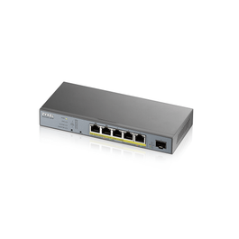 Zyxel GS1350-6HP-EU0101F Switch Gestionado L2 Gigabit Ethernet con PoE, Color Gris