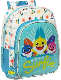 Safta Mochila Infantil Adaptable a Carro Baby Shark Surfing 26x34x11cm