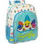 Mochila Escolar Baby Shark Surfing Azul Blanco 26 x 34 x 11 cm
