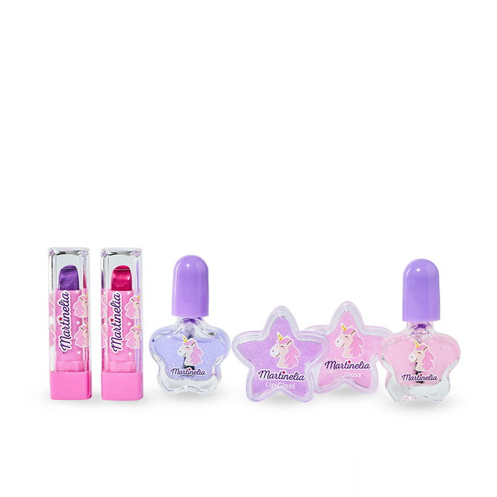 Martinelia Caja de Belleza Little Unicorn Face Box Maquillaje Infantil Unicornio con Esmaltes y Pintalabios para Niñas 19.5x31x17 cm Martinelia Caja de Belleza Little Unicorn Face Box Maquillaje Infantil Unicornio con Esmaltes y Pintalabios para Niñas 19.5x31x17 cm