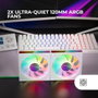 Mars Gaming Kit 2 Ventiladores MF-3DPROX2 Blanco ARGB 120mm