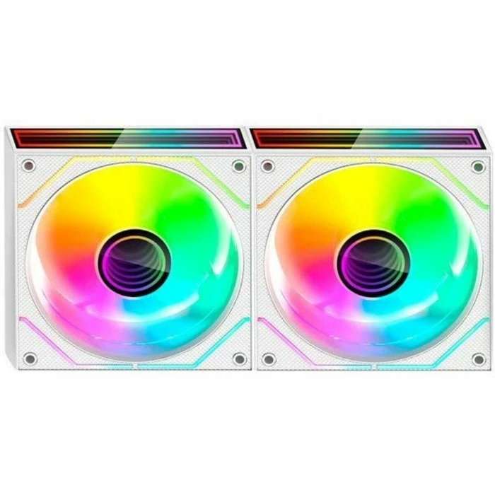 Mars Gaming Kit 2 Ventiladores MF-3DPROX2 Blanco ARGB 120mm