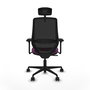 PIQUERAS Y CRESPO Silla de oficina Mardos con mecanismo Sincro, Morado y Negro