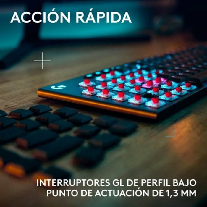 Logitech G915 X Lightspeed Perp Wrls G KB - Teclado Inalámbrico Negro, Español EMEA