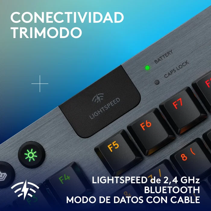 Logitech G G915 X LIGHTSPEED TKL Inalámbrico Negro Español Logitech G G915 X LIGHTSPEED TKL Inalámbrico Negro Español