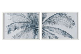 DKD Home Decor Cuadro Mediterraneo Azul Blanco 2 x 60 x 80 cm (2 Unidades)