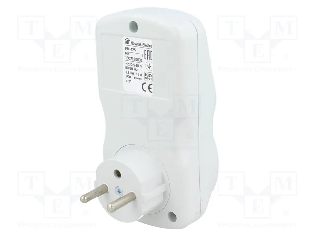 NOVATEK ELECTRO EM-125 Relé de tiempo 220-240VAC