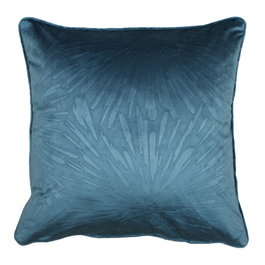 DKD Home Decor Cojín Jacquard Turquesa Colección STARS
