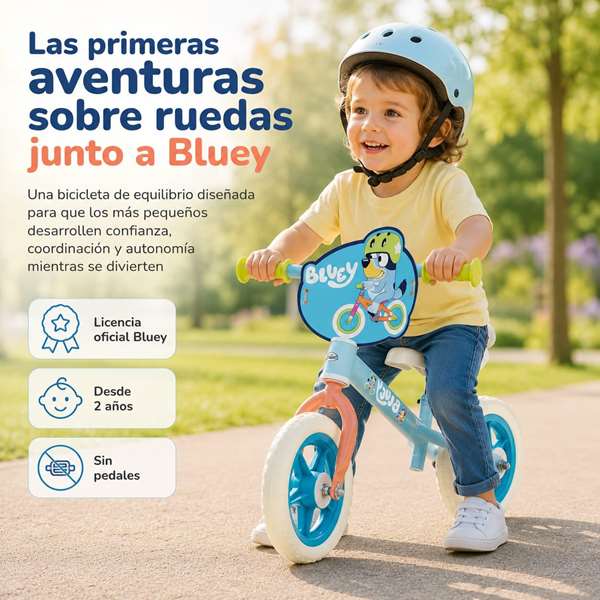 Toimsa Bicicleta sin pedales Bluey 10 pulgadas Azul