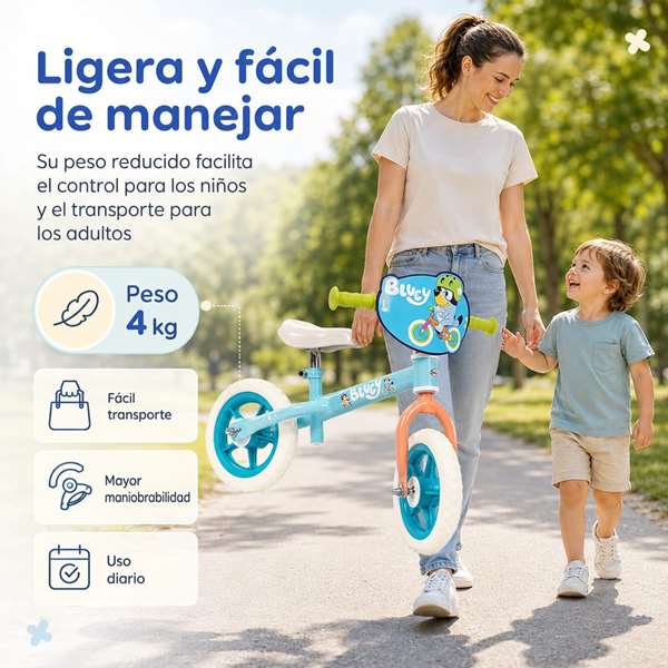 Toimsa Bicicleta sin pedales Bluey 10 pulgadas Azul