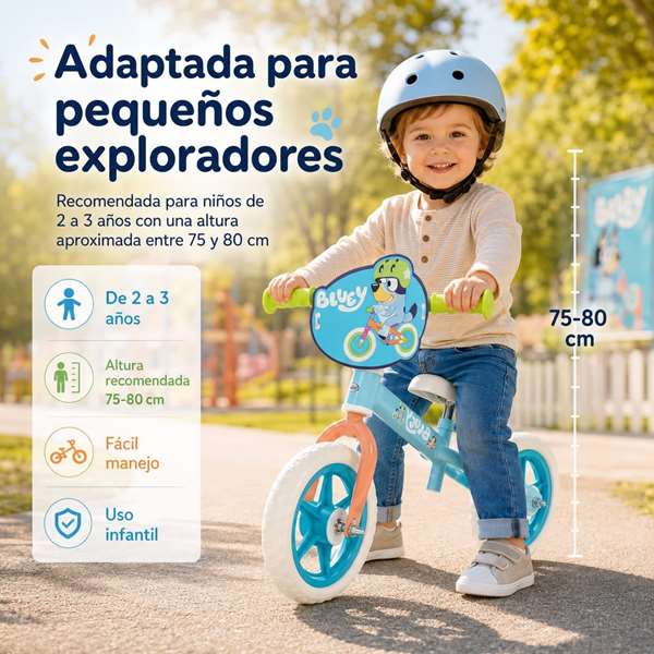 Toimsa Bicicleta sin pedales Bluey 10 pulgadas Azul