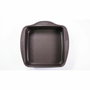 Pyrex® Fuente Cuadrada Acero Asimetria 24x24 cm Marrón