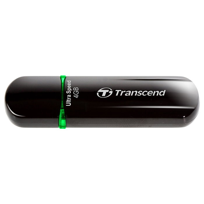 Transcend JetFlash 600 USB Stick 16 GB, USB 2.0, Tapa Negra, Lectura 32 MB/s, Compatible con Windows/Mac/Linux