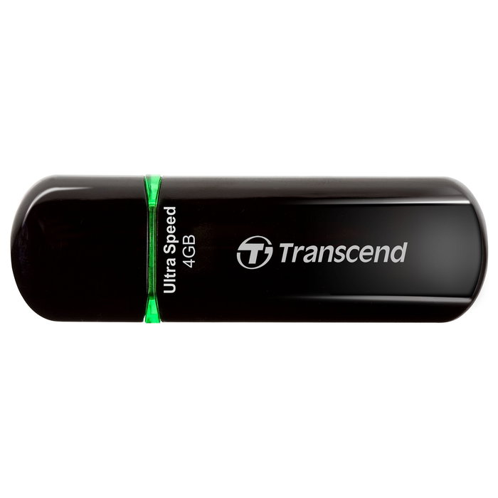 Transcend JetFlash 600 USB Stick 16 GB, USB 2.0, Tapa Negra, Lectura 32 MB/s, Compatible con Windows/Mac/Linux