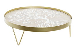 DKD Home Decor Bandeja MDF Metal Natural
