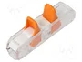 WAGO 221-2401 Conector de paso con palanca para todo tipo de conductores, 600 piezas