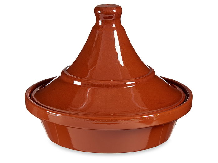 La Dehesa Tajine Barro Refractario Color Miel Diametro 27 x 6.5 cm Capacidad 1900ml