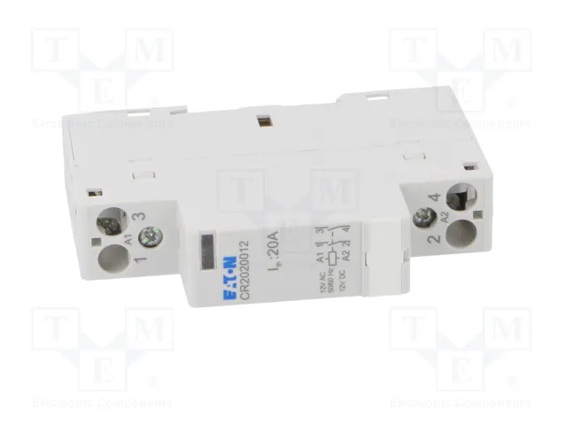EATON ELECTRIC Contactor 2-polar CR20 20A 12VAC