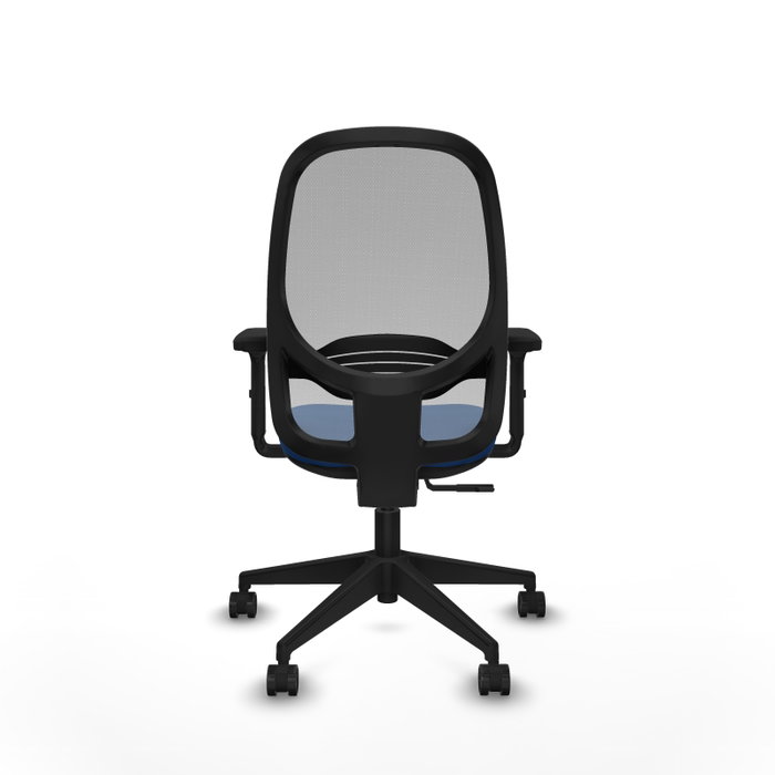 PIQUERAS Y CRESPO Silla de oficina Cilanco con mecanismo Sincro, Azul y Gris