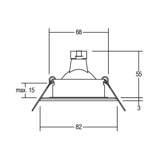 Brumberg. Leuchten 26004220 EB-Downlight ITANSA redondo 13W 12V IP54
