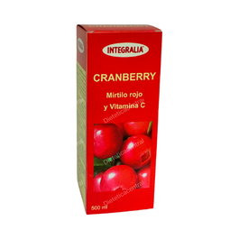 INTEGRALIA Jarabe Cranberry (Arándano Rojo) 500ml para Vías Urinarias con Vitamina C