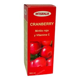 INTEGRALIA Jarabe Cranberry (Arándano Rojo) 500ml para Vías Urinarias con Vitamina C