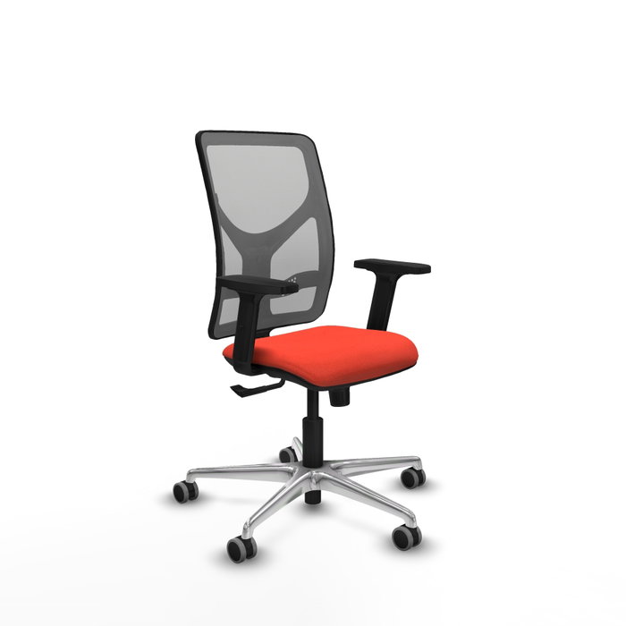 PIQUERAS Y CRESPO Silla de oficina Motilla Naranja y Gris PIQUERAS Y CRESPO Silla de oficina Motilla Naranja y Gris