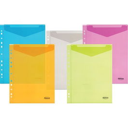 Dosier Sobre Centrum Pp A4 Vertical Multitaladro Surtido (Set de 10)