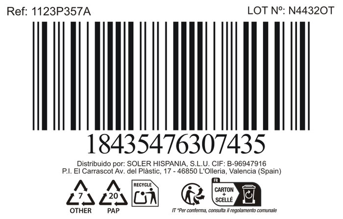 La Mediterranea Copa Phasai Geneve 500 ml (Pack de 24)