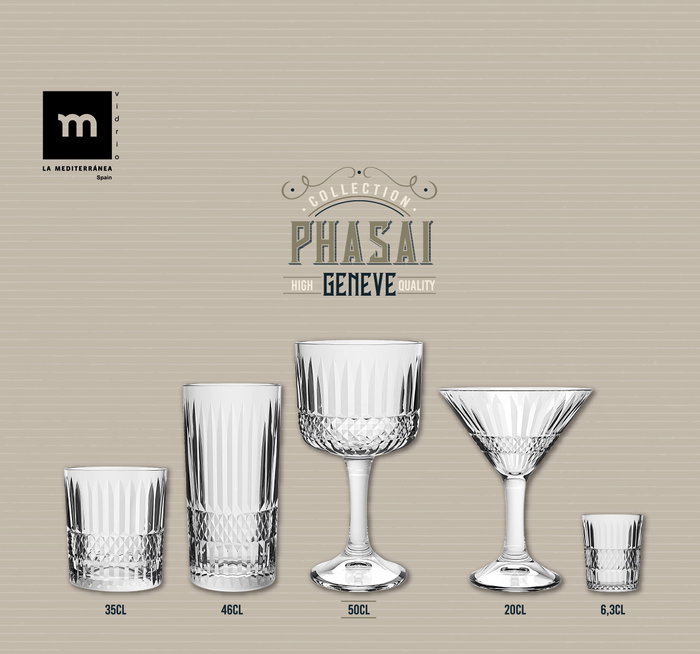 La Mediterranea Copa Phasai Geneve 500 ml (Pack de 24) La Mediterranea Copa Phasai Geneve 500 ml (Pack de 24)