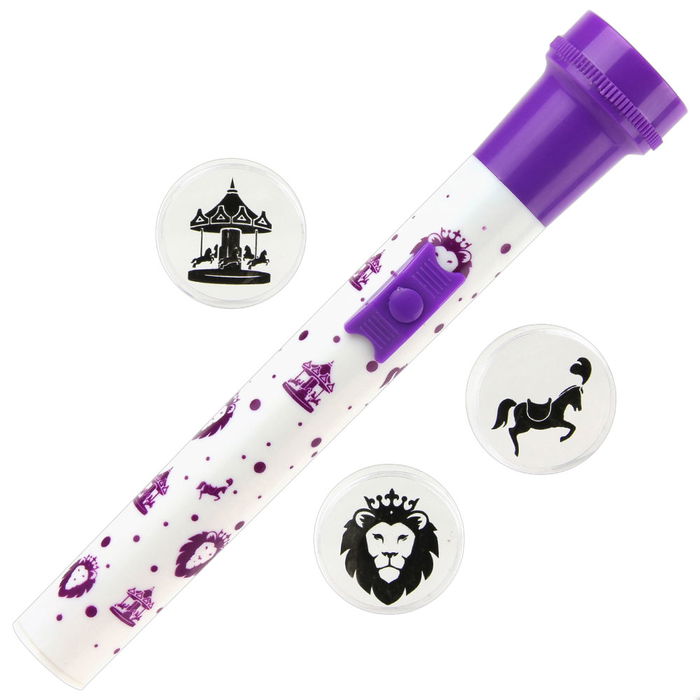 Jeux 2 momes Linterna Proyector con 3 Discos de Proyecciones Intercambiables Colección Seche Pleure