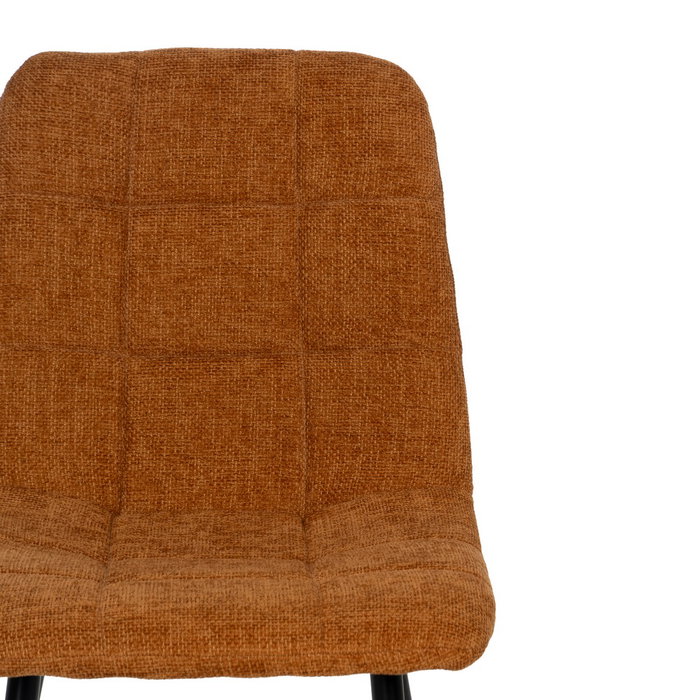 Silla Marrón Tejido-Metal Contract 44 X 42 X 89 cm (Set de 4)