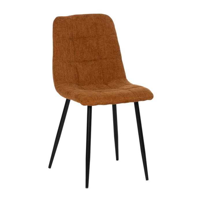 Silla Marrón Tejido-Metal Contract 44 X 42 X 89 cm (Set de 4)