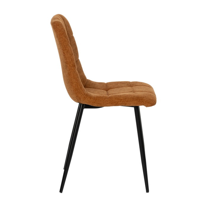 Silla Marrón Tejido-Metal Contract 44 X 42 X 89 cm (Set de 4)
