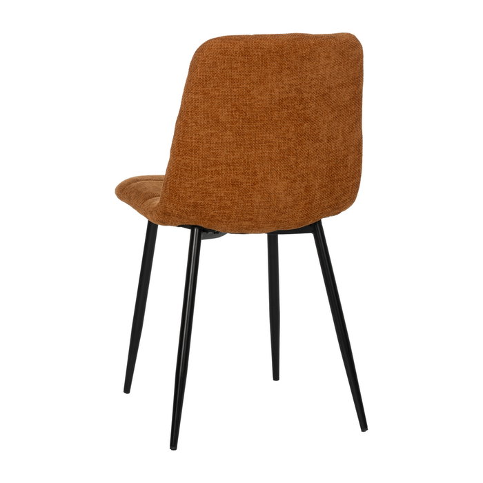 Silla Marrón Tejido-Metal Contract 44 X 42 X 89 cm (Set de 4)