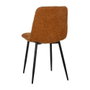 Silla Marrón Tejido-Metal Contract 44 X 42 X 89 cm (Set de 4)