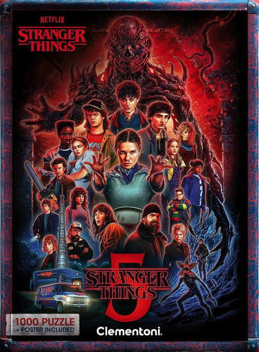 Clementoni Puzzle Stranger Things 5 de 1000 piezas Clementoni Puzzle Stranger Things 5 de 1000 piezas
