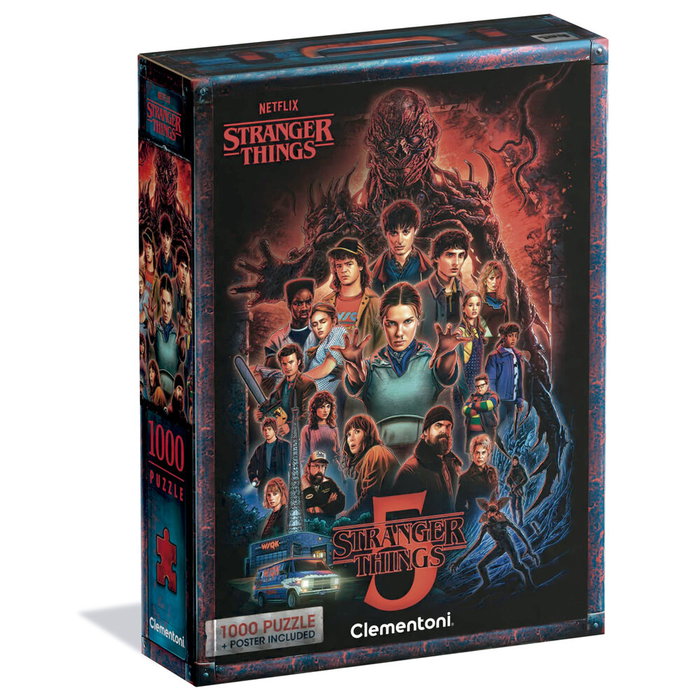 Clementoni Puzzle Stranger Things 5 de 1000 piezas Clementoni Puzzle Stranger Things 5 de 1000 piezas