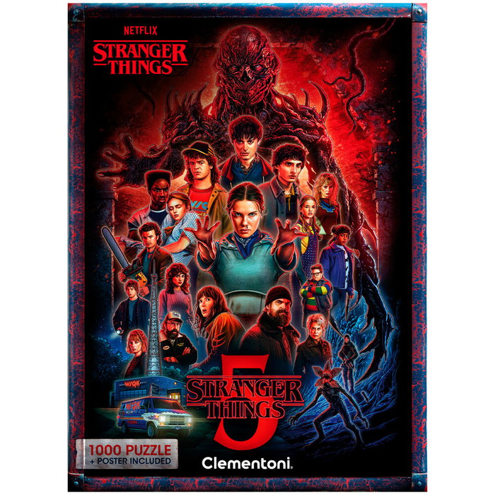 Clementoni Puzzle Stranger Things 5 de 1000 piezas Clementoni Puzzle Stranger Things 5 de 1000 piezas