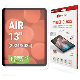 Displex Protector de Pantalla para iPad Air 13" (2024/2025) - Protector Cristal Templado 9H, 33 cm (13"), Transparente, Antihuellas, Fácil Aplicación, Ref. 01963