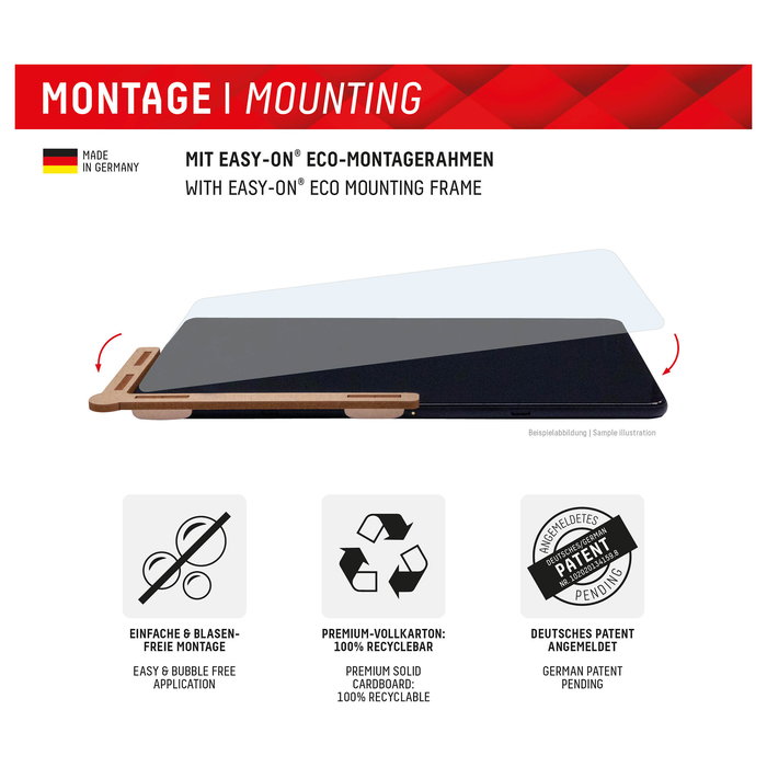 Displex Protector de Pantalla para iPad Air 13" (2024/2025) - Protector Cristal Templado 9H, 33 cm (13"), Transparente, Antihuellas, Fácil Aplicación, Ref. 01963