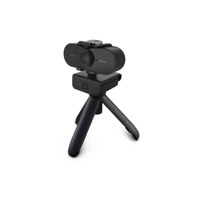 Dicota Cámara Web PRO Plus Full HD 1080p Negro