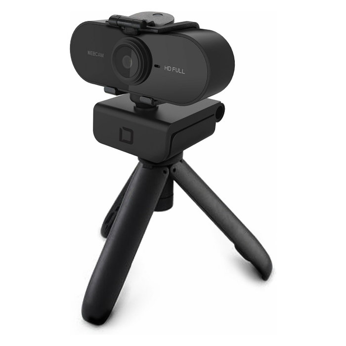 Dicota Cámara Web PRO Plus Full HD 1080p Negro